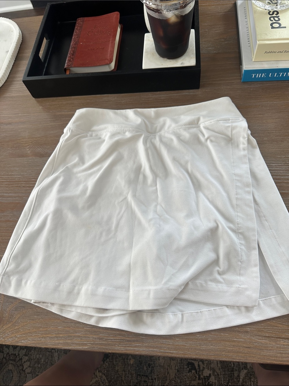 Outdoor Voices White Athletic Skort with Built-in Short